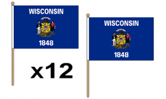 Wisconsin Hand Flags